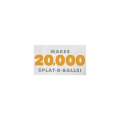 SplatRBall Orange Ammunition 20,000 Rounds 7.5 mm Bottle, 14 + Years Old