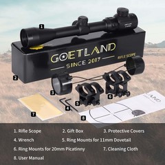 Rifle Scope 3-9×40 EG Red Green Illuminated 1.57″ Objective – Precision Accuracy