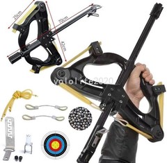 Compound Bow 60LBS Slingshot Catapault Semi Auto Shoots 8mm Steel Balls