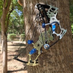 8″ Mini Compound Bow Kit Toy Arrows Target Shooting Archery Gift Pocket Bow
