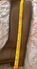 Dafna Rainproof Riding Boots Womens Size 7 Black 18 inches Equestrian Israel