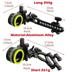 Compound Bow Sight 5 Pin .019″ Adjust 4X 6X 8X Lens Archery Hunting Target RH LH