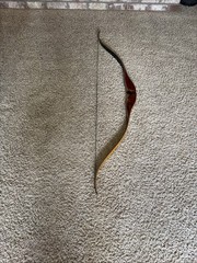 Handmade Antique Wood Long Bow 58”- Herters Recurve Bow
