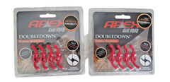 2 New Packs of Apex Gear DoubleDown String Silencers Red