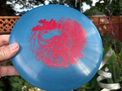 Star Boss Disc Golf Innova (Multi-Stamp) (One of a Kind) 178G Blue Red #4280