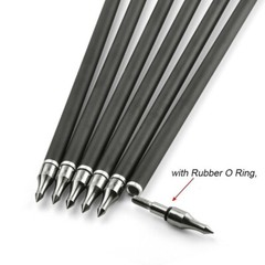 12Pcs Archery Carbon Arrows 30 in Spine 500 with 4 Inch Shield Turkey Feathers