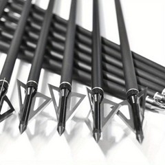 12Pcs 20″ Archery Carbon Crossbow Bolts arrows With 12Pcs 100 grain Broadheads