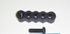 DAVIS STABILIZER OFFSET BRACKET – 5 hole-Black( 4 holes 1 tapped)