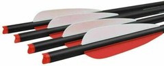 12Pcs 20″ Carbon Halfmoon Crossbow Arrow Bolts For Hunting and Outdoor Practice