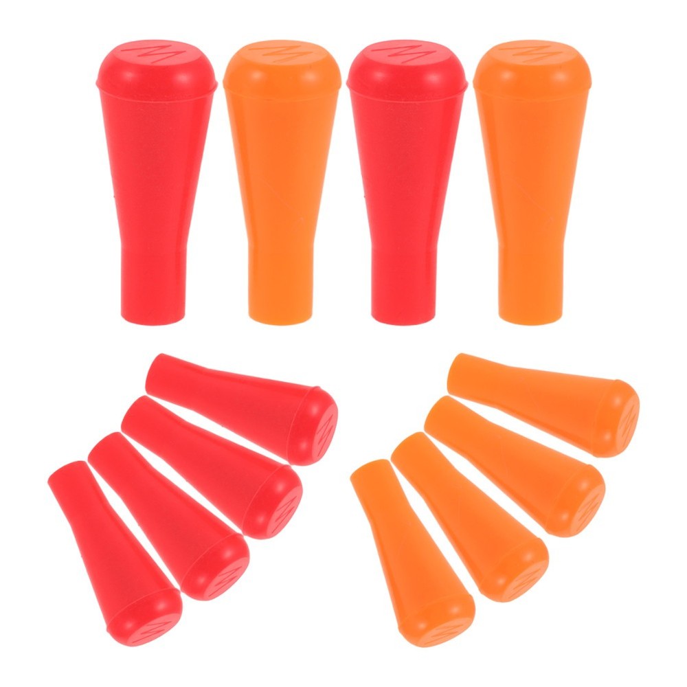 12Pcs Assorted Color Rubber Arrowheads Blunt Tips for Archery Practice