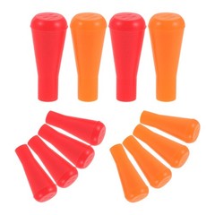 12Pcs Assorted Color Rubber Arrowheads Blunt Tips for Archery Practice