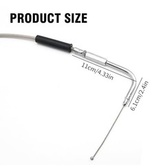 2Pcs 47″ Motorcycle Throttle Idle Cables, Throttle Gas Cable, Replacement for