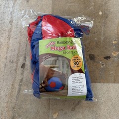 Jolly Pets Horsemen’S Pride Mega Soccer Ball Blue/Red Cover 30” New – Open Box
