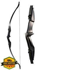 TOPARCHERY Recurve Bow 40lbs Black Youth