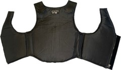 EPT Leather Bull Riding Vest v3.0 – Black Leather EPT Brand – Adult Sizes: Small