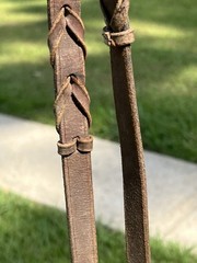 Complete English Bridle Set — Full Cheek Snaffle Bit + Leather Bridle + Braided