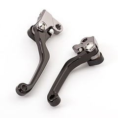 CNC Aluminum Dirt Bike Pivot Brake Clutch Levers Compatible with Black