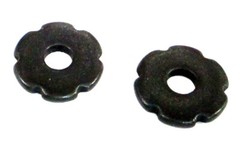 Rosebud 6 Point Spur Rowels 5/8″ Black Steel Sold in Pairs New from Eddy’s Tack