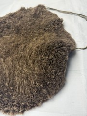 Vintage 100% Wool On Merino Western Sheepskin Saddle Seat Cover Cowboy