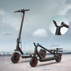 AOVOPRO Electric Scooter 10.5AH Dual Suspension Foldable 19MPH shock absorption