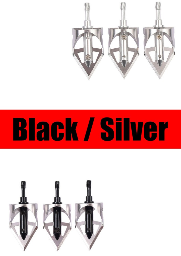 3X Hunting Broadheads Arrowheads 3 Blade 100gr Archery Bow Crossbow Arrow Tips