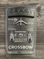Beast Broadheads Titanium Crossbow Broadheads 100gr 2.3” Cut