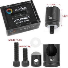0 5 8 10 Degree Archery Quick Disconnect Adapter Compound Bow Stabilizer Joint