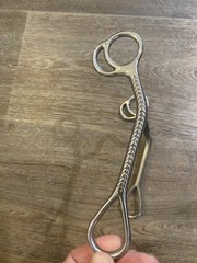 Silver Engraved Straight Bit With Sweet Iron Mouth