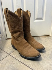 Brothers/Sons Brown Suede Western Cowboy Boots Men’s US 8.5D