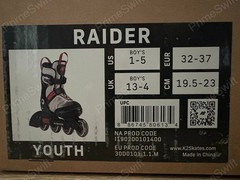 K2 Raider Youth Adjustable Inline Skates Size 1-5 US / 32-37 EU – Brand New