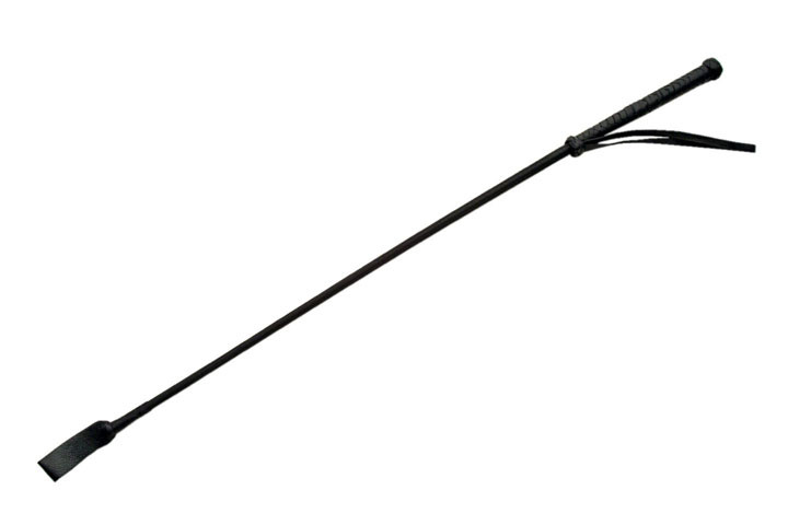 RIDING CROP WHIP | 27″ Black Flexible Equestrian Training Aid Leather Tip