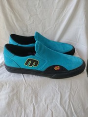 Etnies/Santa Cruz Slip Ons, Men’s 10.5, Upgraded Remind Insoles, Blue!