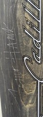 Cadillac Long Board Skate board 42 x 9 inch wooden deck Signed By Tony Hawk