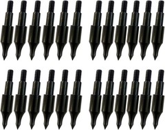 24 Pcs Steel 100 Grain Archery Arrow Field Points Field Tips Practice Target…