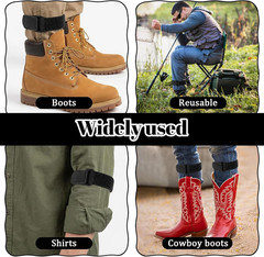 2 PCS Boot Snake Boot Straps for Cowboy Boots Adjustable Elastic Cowboy Boot-Str