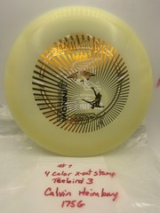 2018 Calvin Heimburg glow Teebird3 Innova disc golf Team 2 color stamp 175g