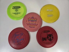 Disc Golf Discs Lot of 5 Innova Approach Midrange and Distance Discs Inked USED