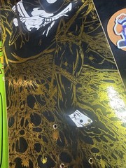 SUPER RARE Spiderman Gold Holofoil Black Suit HUF Skateboard Deck Marvel Comics