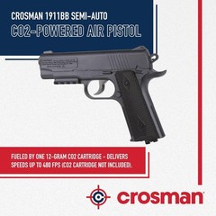 Crosman 1911BB .177 Cal Air Pistol CO2 BB Gun w/ 1500 BBs & 5 CO2 (40001)
