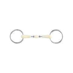 Happy Mouth Double Jointed Loose Ring Snaffle Bit – Color:None Size:5″