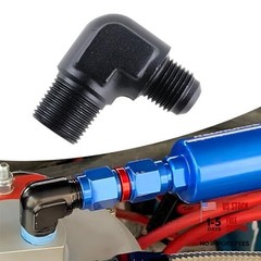 Male Flare to 3/8″ NPT 90 Degree Fitting Adapter 6AN 6AN to 3/8 NPT