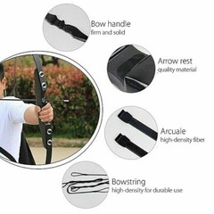 40Lbs Archery Hunting Takedown Recurve Bow & 12Pcs Arrow Set Right Hand Longbows