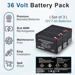 36 Volt Rechargeable Battery Pack for The Razor Rambler 16, (7 Ah, with Harness)