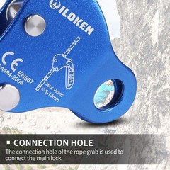 WILDKEN Climbing Ascender Fall Protection Belay Device Climbing Rope Grab for…