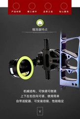 Archery Compound Bow Sight Eddie 1Pin Aiming Single Pin Sight Fast Fine-tune Adj