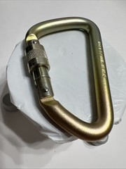 DMM Wales Steel Locking Carabiner Screw Gate 45kN Industrial D-Shape Snap Hook