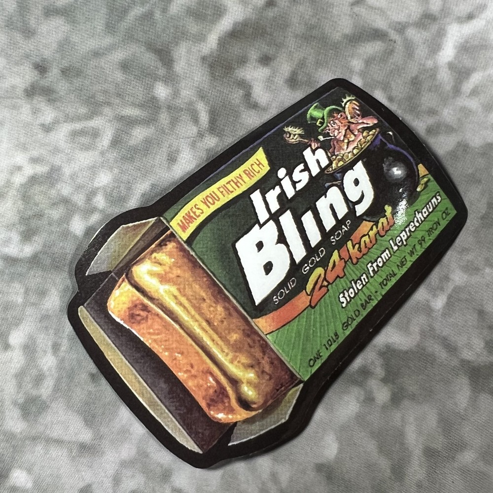 Spoof Food Funny Comedy Gross Sticker #5 Irish Bling 24 Karat