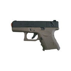 WE Model 26 Full Auto Full Blowback Gas Airsoft Pistol Tan w/ Magazine