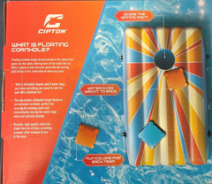 Cipton Inflatable Floating Cornhole Toss for Pools 2 Targets, 8 Water Bags NEW