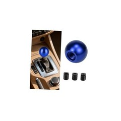 Car Round Ball Gear Shift Knob, Aluminum Alloy Vehicle Gear Shifter Knob Blue